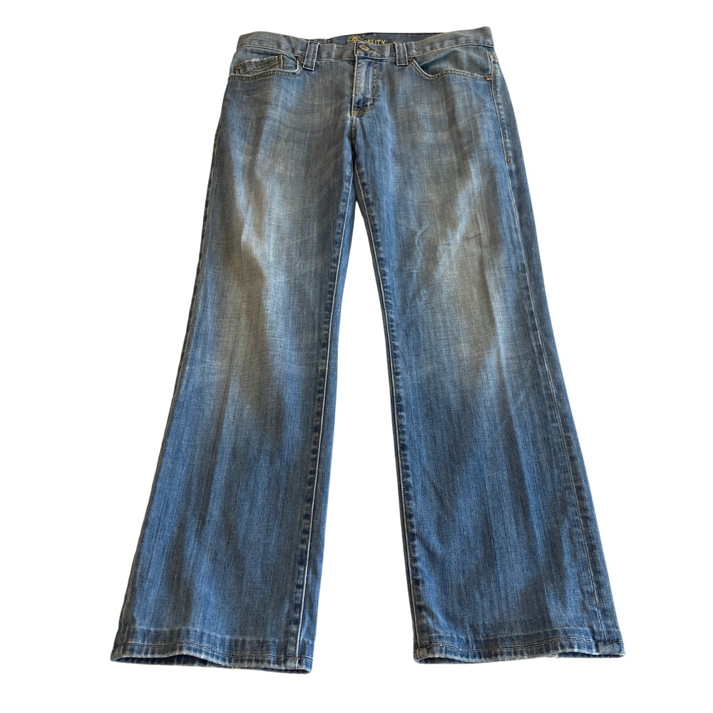 Vintage Fidelity Jeans Mens 33x29 10YR Bootcut 5011/33 Made in USA Y2K Distress